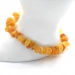 Браслет из янтаря обкатанного цв.медовый, 18см