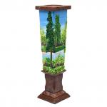 Ваза декоративная 270мм из камня лемезит "Летний пейзаж"