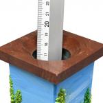 Ваза декоративная 270мм из камня лемезит "Летний пейзаж"