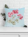Английский сад Герань голубой фон Наволочка 45х45 см 2109048