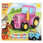 353051 Конструктор большие кубики: розовый ТРАКТОР, 4 дет. Город мастеров в кор.48шт