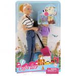 263339 Кукла с аксесс., цвет в ассорт. на карт. в кор.2*24шт