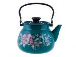 Чайник сферич. с мет.р. 42115-123/6-У4 3л (бирюза) С декором