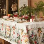 Набор новогодний «Этель» Christmas bells: скатерть 150?220 ±3 см с ГМВО, салфетки 40?40 см, 12 шт.