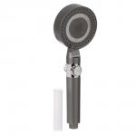 RAIN Лейка для душа, 5 режимов, с массажными зубчиками, фильтр, кнопка стоп, 90мм, графит