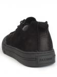 03-N72699-1 BLACK Полуботинки спортивные мужские (натуральная замша)