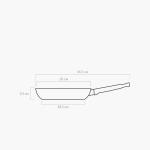 Сковорода с антипригарным покрытием, 26 см, NADOBA, серия JASMINA