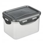 Контейнер герметичный для СВЧ с защелками, 0,63л, 130х100х85мм, пластик