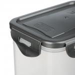 Контейнер герметичный для СВЧ с защелками, 0,63л, 130х100х85мм, пластик