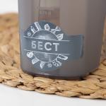 Ёмкость для сыпучих продуктов IDEA «Бест», 1.5 л, 9.5?19?14 см, пластик, серая