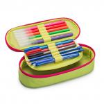 "Carioca" Пенал школьный FLUO1 отделение на молнии, с наполнением