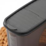 Ёмкость для хранения сыпучих продуктов IDEA «Бест», 2 л, 9.5?19 см, прозрачная, крышка серая