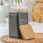 Банка для сыпучих «Lifestyle кофе», 9?9?15 см, чёрная