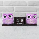 Деревянный календарь «Совы», 20?5?7 см, МИКС