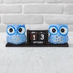 Деревянный календарь «Совы», 20?5?7 см, МИКС
