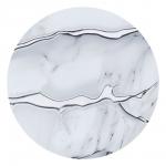 Гибкое стекло тм VETTA Мрамор, 60x80x0,08см, ПВХ, цвет белый с серебром