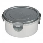 Контейнер герметичный для СВЧ с защелками, круглый, 0,35л, D-12см, H-6см, пластик