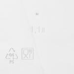 Ёмкость для хранения сыпучих продуктов IDEA «Степ», 1.1 л, 16?10?9.5 см, пластик, крышка белая