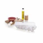 Контейнер для хранения 12 яиц с крышкой (прозрачный). Размеры: 33х11,7х7,4 см.Материал: акрил.