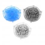 Набор универсальных крышек тм VETTA, 6шт, размеры от 6,5см до 19см, силикон, 3 цвета