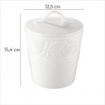 Банка для сыпучих Magistro Crotone, 600 мл, 12.5?15.4 см, фарфор, белая