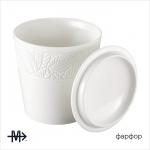 Банка для сыпучих Magistro Crotone, 600 мл, 12.5?15.4 см, фарфор, белая