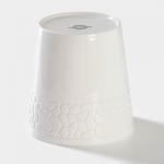 Банка для сыпучих Magistro Rodos, 600 мл, 12.5?15.4 см, фарфор, белая