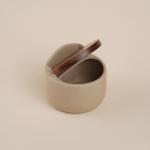 Банка для сыпучих SL Home «Стоун форест», 350 мл, 7.5?16 см, с крышкой, керамика, бежевая