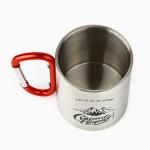 Кружка туристическая с карабином «Счастье в горах», 180 мл