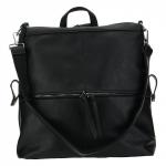 XK059-01 Рюкзак женский, иск.кожа/текстиль, чёрный