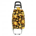 РЫЖИЙ Тележка + сумка, до 30кг, 33х94х28см, 29л, сатин, колеса ЭВА d16см