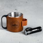 Кружка туристическая с фонариком «Когда мы у костра», 170 мл