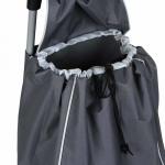 Тележка + сумка тм VETTA, до 30кг, 36х26х94см, 28л, брезент, колеса ЭВА d16см, цвет серый