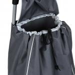 Тележка + сумка тм VETTA, до 30кг, 36х26х94см, 28л, брезент, колеса ЭВА d16см, цвет серый