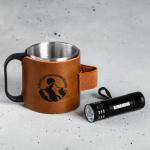 Кружка туристическая с фонариком «Рождён для покорения вершин», 170 мл