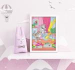 "ФРЕЯ" PNBK-007 "Котик-охотник"  Набор для раскрашивания по номерам карандашами 29.5 х 20.5 см 1 л.