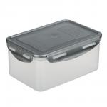 Контейнер герметичный для СВЧ с защелками, 1,5л, 205х135х90мм, пластик