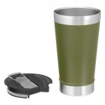 Термокружка Beer, 600 мл, c открывашкой, нержавеющая сталь, зелёная