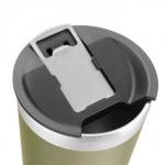 Термокружка Beer, 600 мл, c открывашкой, нержавеющая сталь, зелёная