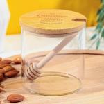 Банка для меда стеклянная «Счастье», 300 мл