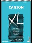 "Canson" Альбом для акварели XL Aquarelle 300 г/м2 A3 29.7 х 42 см на спирали 30 л.