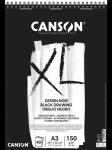 "Canson" Альбом для графики XL Black Dessin 150 г/м2 A3 29.7 х 42 см на спирали 40 л.
