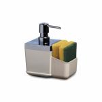 Toskana Дозатор для моющих средств с секцией для губки. Размер: 13х15х8,5 см.