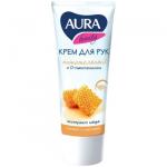 AURA BEAUTY Крем для рук Питательный с D-пантенолом и экстрактом меда 75мл