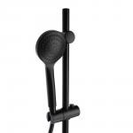 СоюзКран Стойка с набором для душа, лейка 1 режим, шланг 150см, стойка 60см, черный