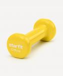 Гантель виниловая STARFIT DB-101 0,5 кг, желтый