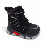 Ботинки мембранные на меху В2123 черн п/п