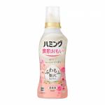 KAO Кондиционер-ополаскиватель для белья Hamming Fresh Rose на основе натуральных компонентов, аромат розы 530 мл бутылка с колпачком-дозатором