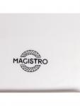 Блюдо сервировочное Magistro «Квадрат Бланш», d=30.5 см, фарфор, белое