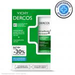 ВИШИ НАБОР Деркос Ш-унь пр/перхоти д/жир. кожи 200мл+РЕФИЛ 500мл (-30%)